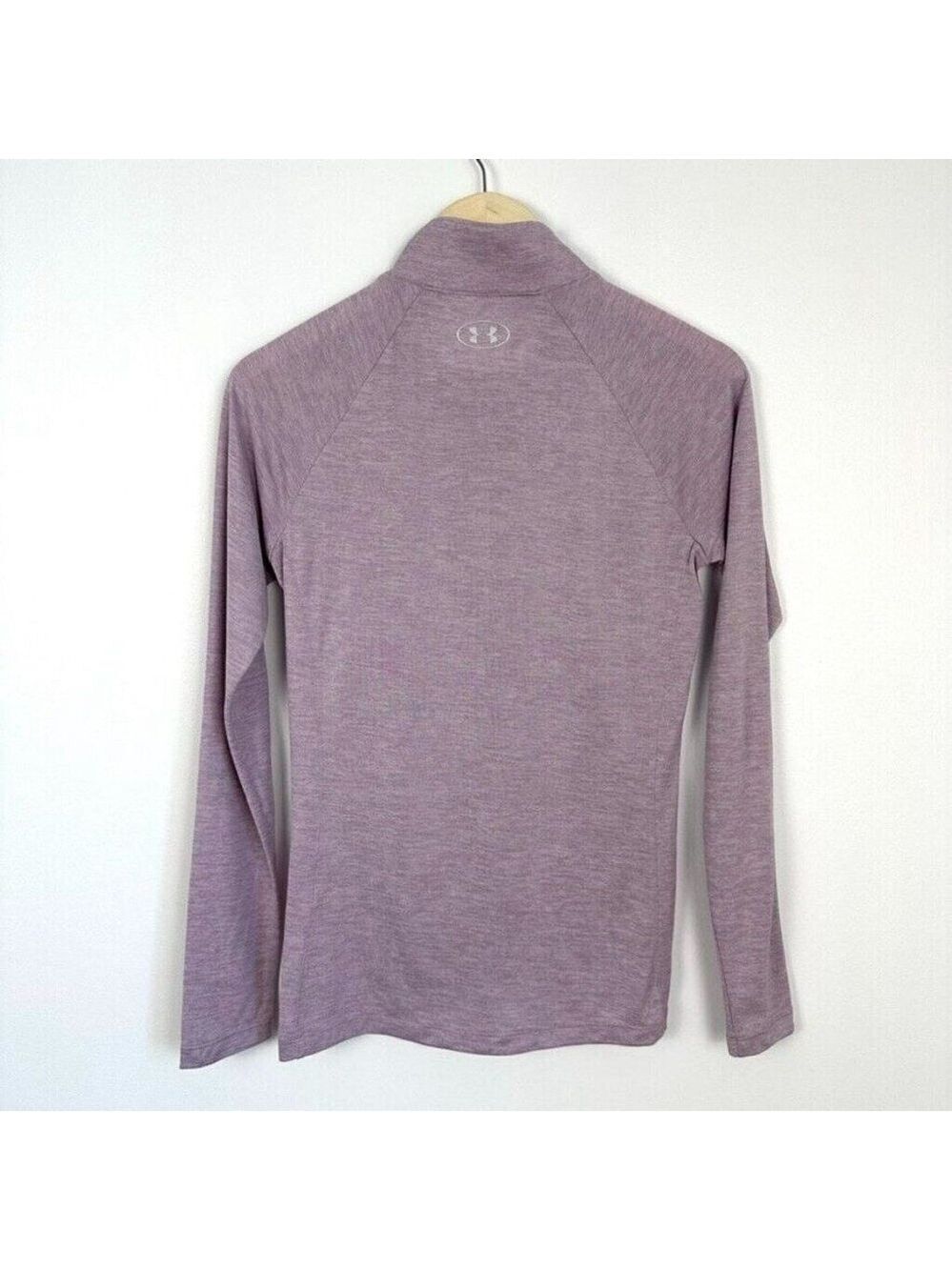 Under Armour Womens Tech Twist Half Zip Long Sleeve Pullover Small Purple - Picture 3 of 6